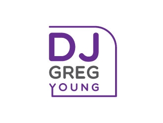 DJ Greg Young logo design by adwebicon