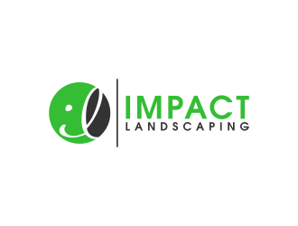 Impact landscaping logo design by BlessedArt