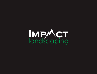 Impact landscaping logo design by Dianasari