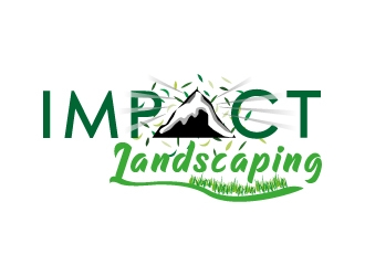 Impact landscaping logo design by MUSANG