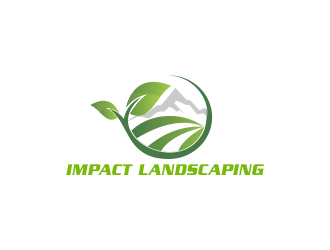 Impact landscaping logo design by Greenlight