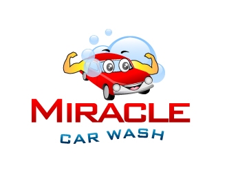 Miracle Car Wash logo design by Dawnxisoul393