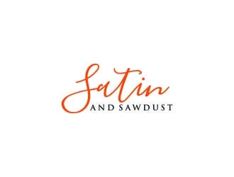 Satin and Sawdust logo design by bricton