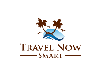 Travel Now Smart logo design by mbamboex