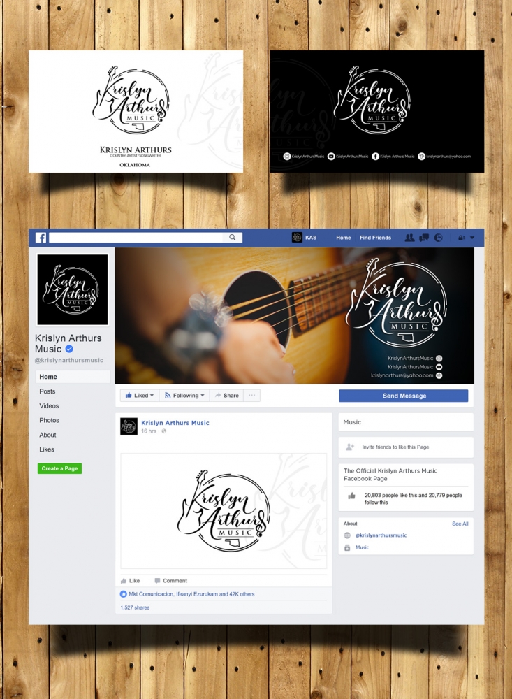 Krislyn Arthurs Music logo design by torresace