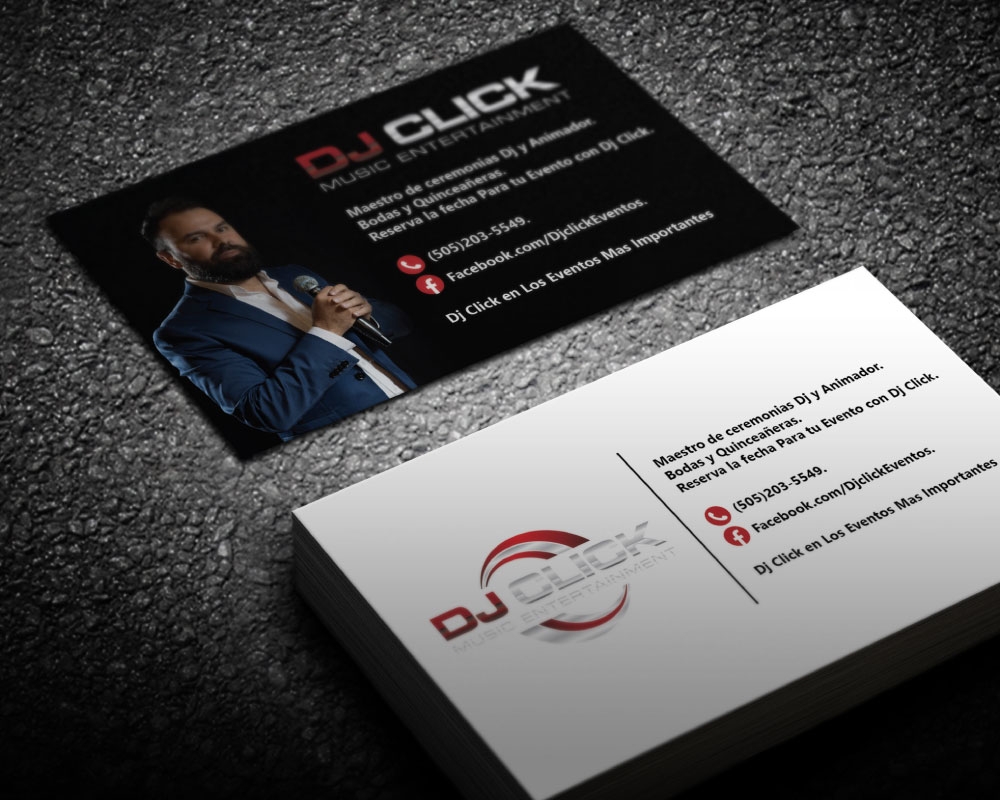 Dj Click logo design by Boomstudioz