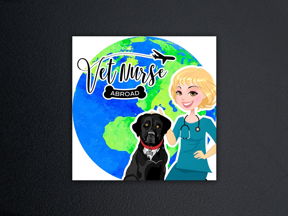 Vet Nurse Abroad logo design by KHAI
