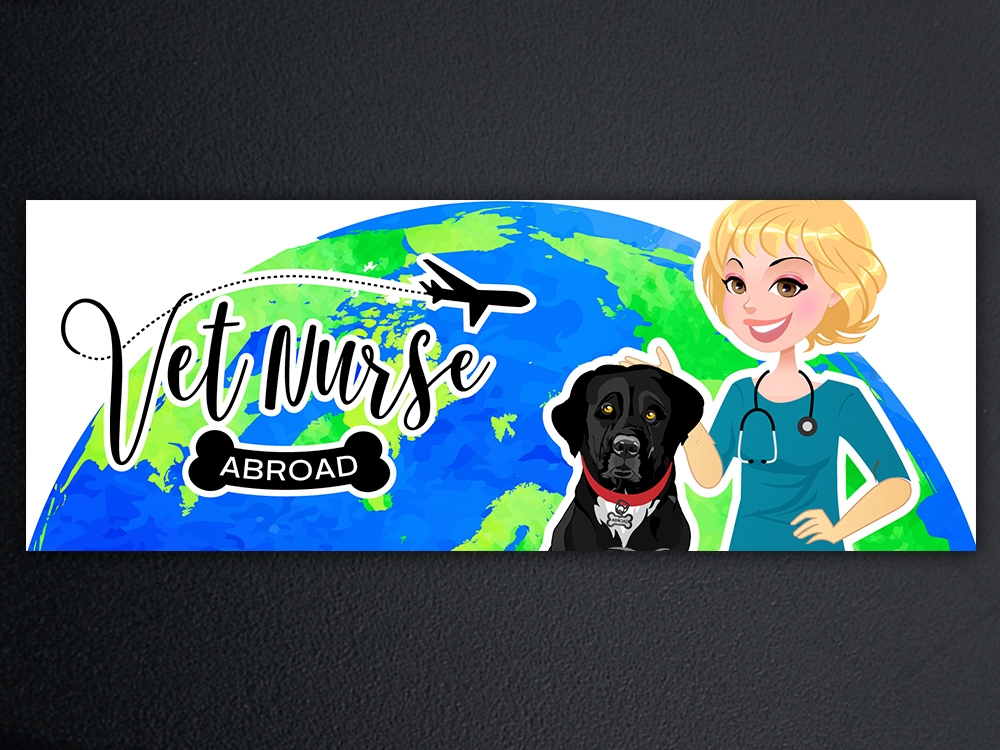Vet Nurse Abroad logo design by KHAI