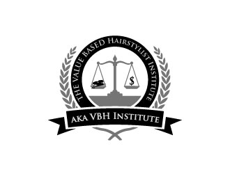 The Value Based Hairstylist Institute aka VBH Institute logo design by Gaze