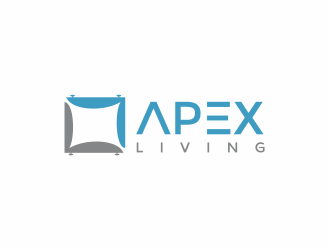 Apex Living  logo design by mutafailan