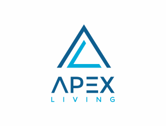 Apex Living  logo design by mutafailan