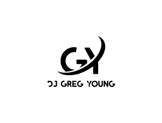 DJ Greg Young logo design by MastersDesigns