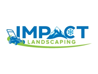 Impact landscaping logo design by jaize