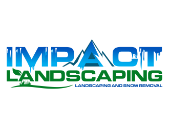 Impact landscaping logo design by aldesign