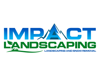 Impact landscaping logo design by aldesign