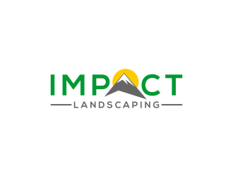Impact landscaping logo design by IrvanB