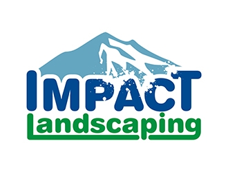 Impact landscaping logo design by gitzart