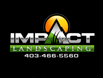Impact landscaping logo design by THOR_