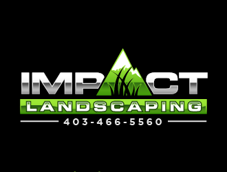 Impact landscaping logo design by THOR_