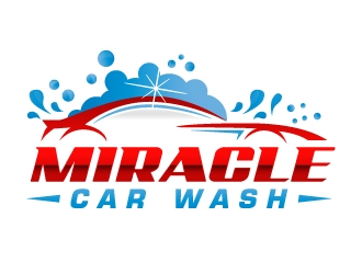 Miracle Car Wash logo design by akilis13