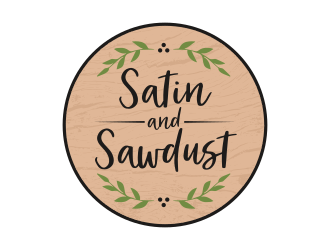 Satin and Sawdust logo design by Dakon