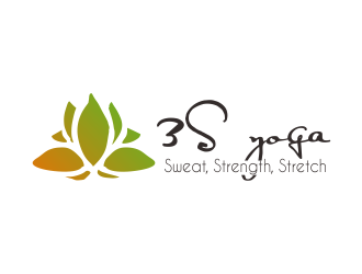 3S yoga (sweat, strength stretch) logo design by ROSHTEIN