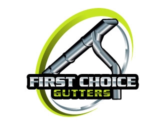 First Choice Gutters /  logo design by uttam