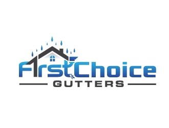 First Choice Gutters /  logo design by NikoLai