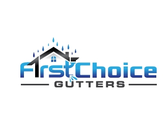 First Choice Gutters /  logo design by NikoLai
