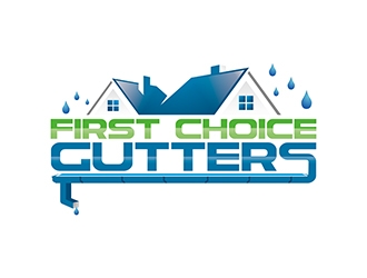 First Choice Gutters /  logo design by Project48