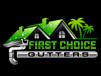 First Choice Gutters /  logo design by THOR_