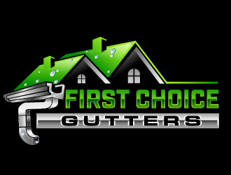 First Choice Gutters /  logo design by THOR_