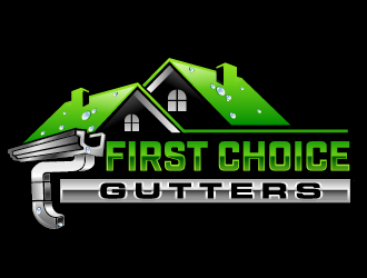 First Choice Gutters /  logo design by THOR_