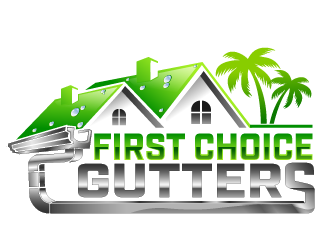 First Choice Gutters /  logo design by THOR_