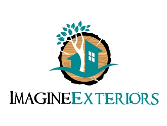 Imagine Exteriors   logo design by Dawnxisoul393