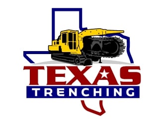 Texas Trenching  logo design by jaize