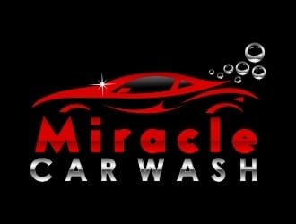 Miracle Car Wash logo design by Webphixo