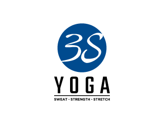 3S yoga (sweat, strength stretch) logo design by denfransko