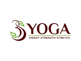 3S yoga (sweat, strength stretch) logo design by Mbezz