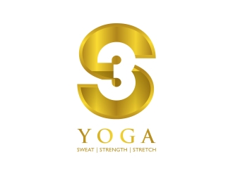 3S yoga (sweat, strength stretch) logo design by yunda