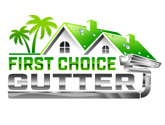 First Choice Gutters /  logo design by THOR_