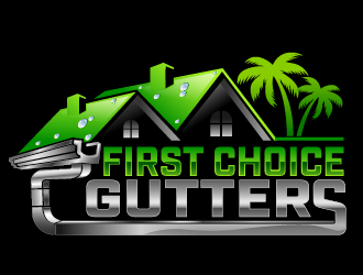 First Choice Gutters /  logo design by THOR_