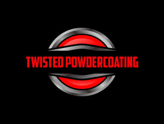 Twisted Powdercoating logo design by Greenlight