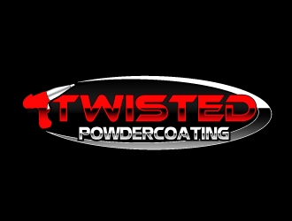 Twisted Powdercoating logo design by ZQDesigns