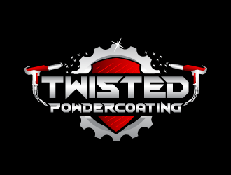 Twisted Powdercoating logo design by firstmove