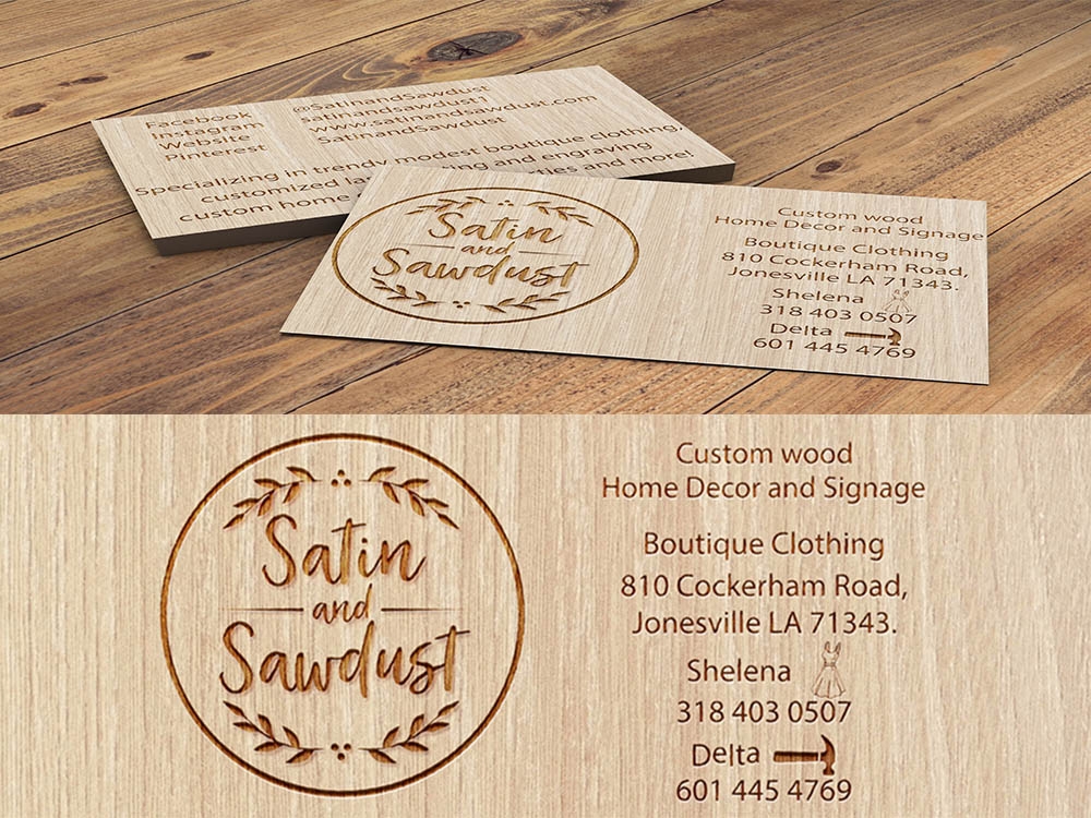 Satin and Sawdust logo design by bulatITA