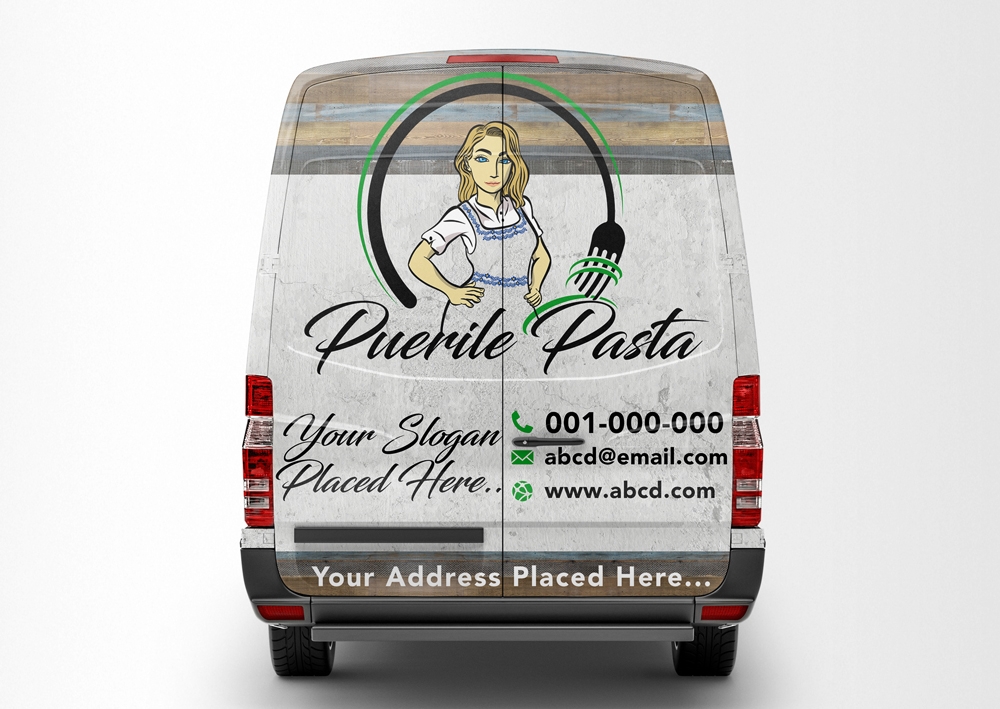 Puerile Pasta logo design by KHAI