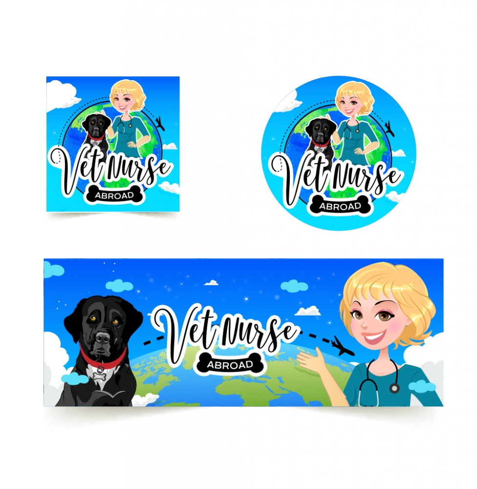 Vet Nurse Abroad logo design by avatar