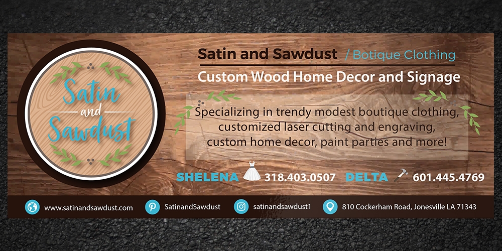 Satin and Sawdust logo design by Gelotine