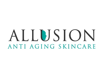 Allusion Anti Aging Skincare logo design by createdesigns